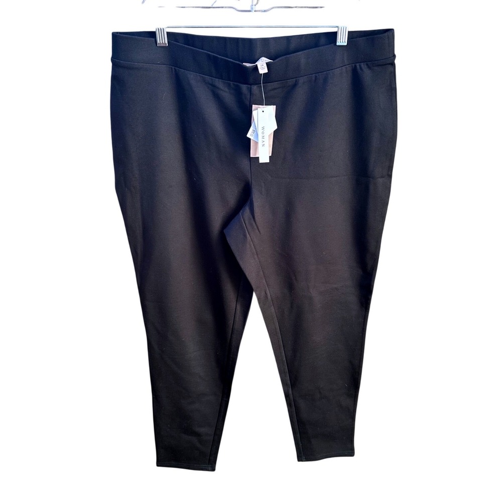Philosophy Republic Clothing Woman Black Ponte Pull On Slim Leg Pants 2X NWT